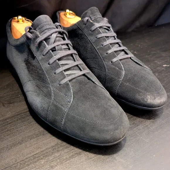 Ermenegildo Zegna Sneakers Suede black 11.5